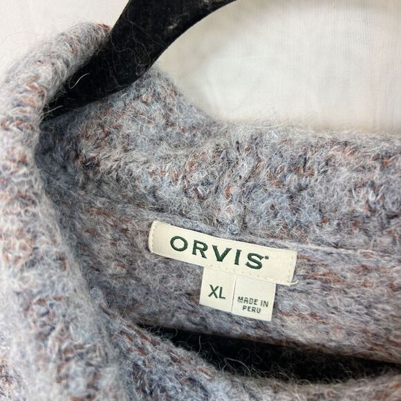 vintage Orvis Alpaca blend turtleneck sweater XL winter made in peru quiet luxur - Picture 2 of 9